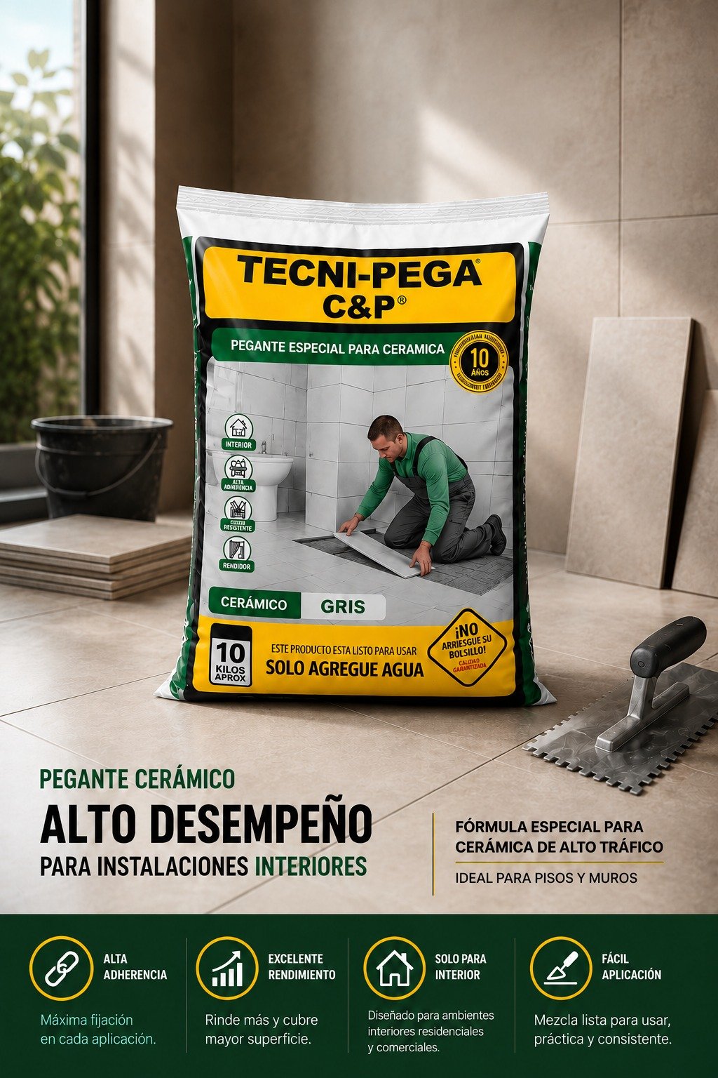 Pegante Tecnipega Ceramica
